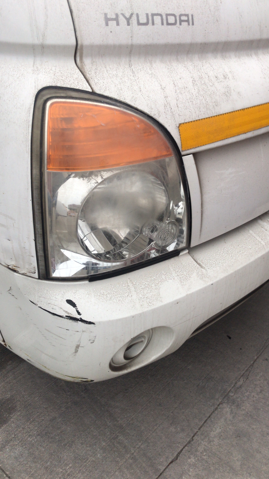 Mantenimiento de faro antes